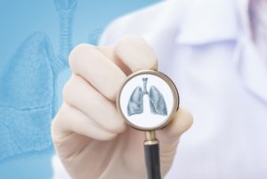 Lung and Stethoscope