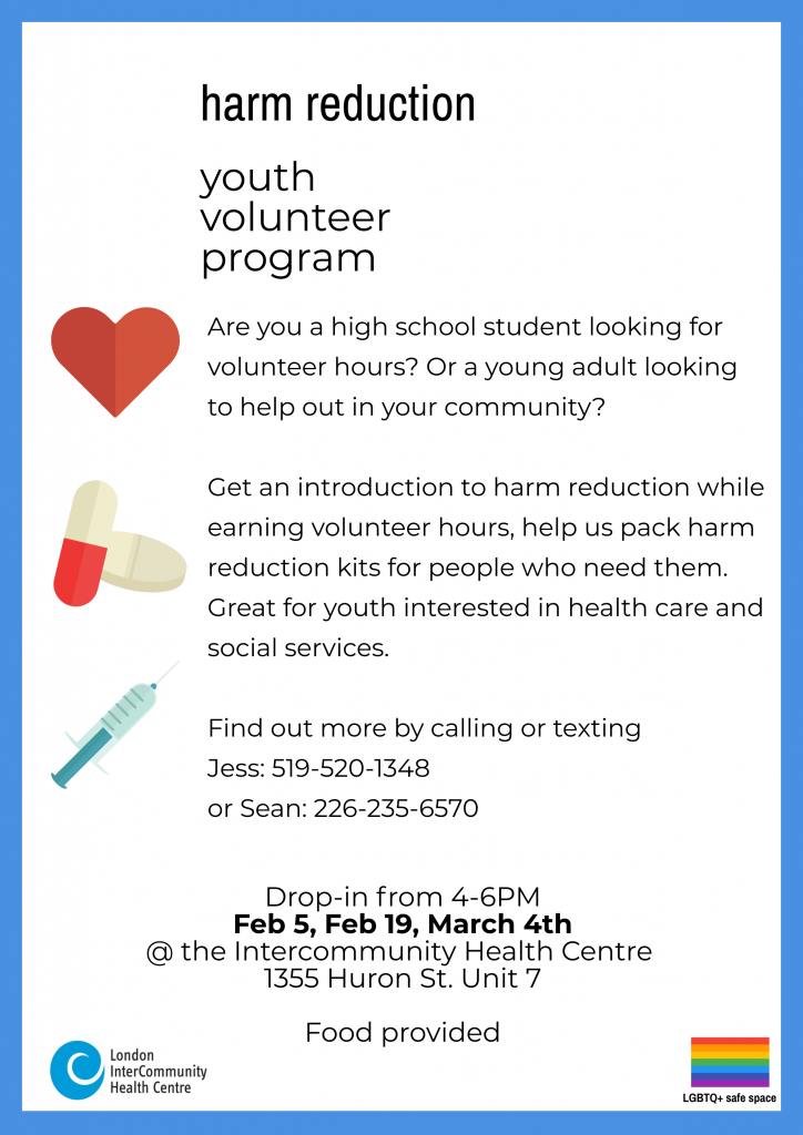 poster about harm reduction